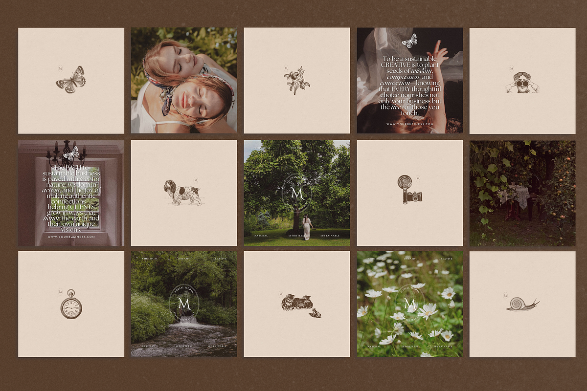 The Romantic Social Media Bundle, a Social Media Template by The Flossy Finch (Photo 6 of 22)