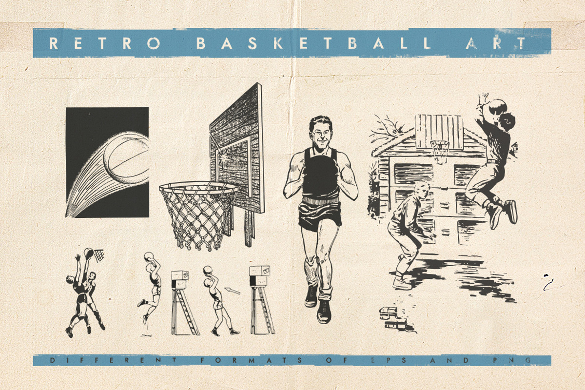 Retro Basketball, an Illustration by Retro Machine (Photo 3 of 6)