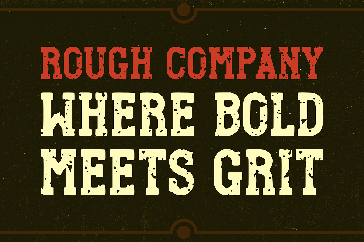 Rough Company, a Slab Serif Font by RADesigns21 (Photo 2 of 7)