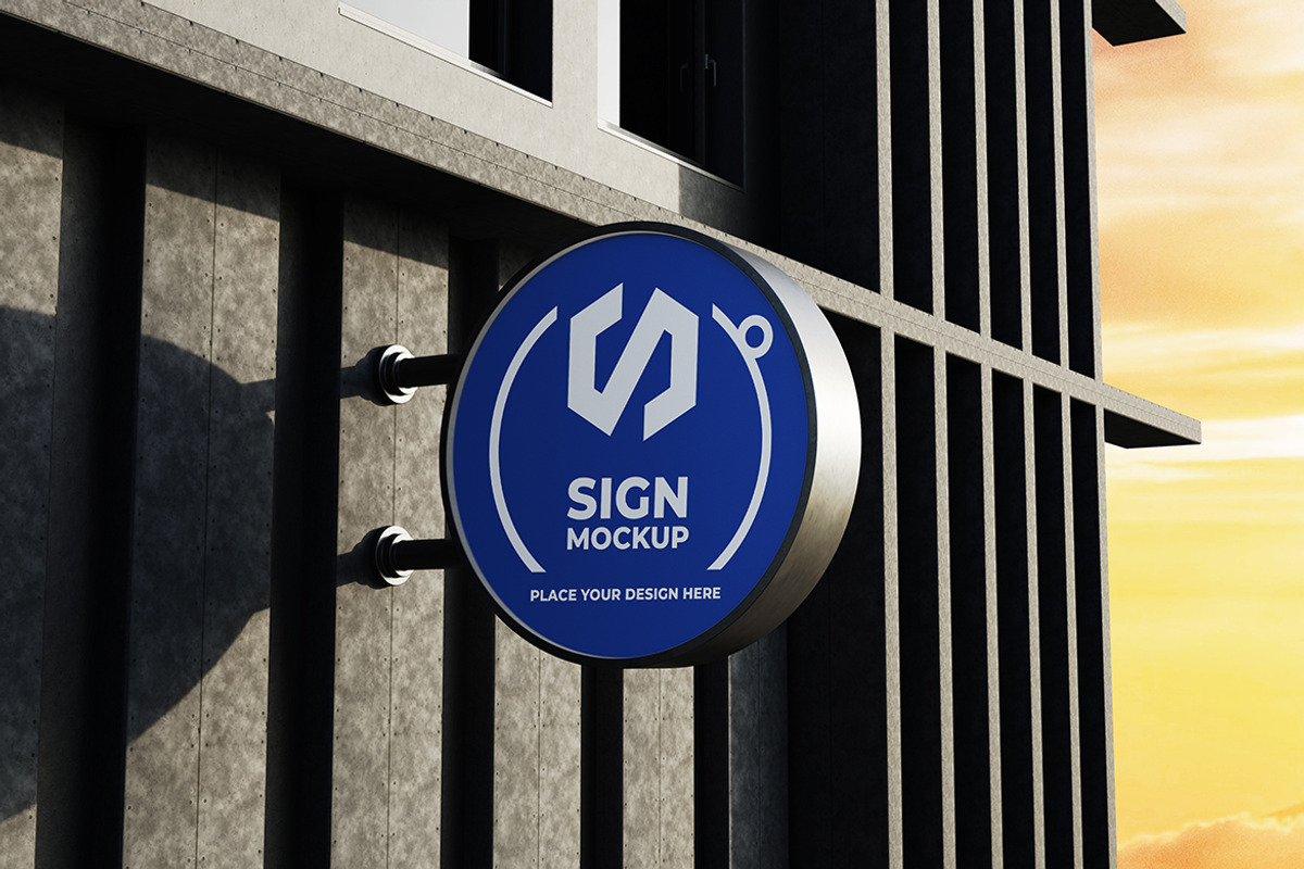 Wall Sign Mockup, a Product Mockup by MrLetters (Photo 3 of 5)