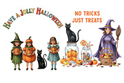 Vintage Halloween Clipart, an Illustration by DreamArtGraphic (Thumbnail 5 of 5)
