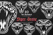 10 Bundle Dark Art Viper Snake Beast, an Animal Illustration by Morspective (Thumbnail 1 of 7)