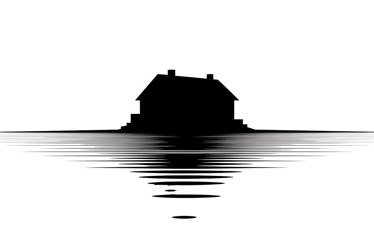 50 Flooded Home Silhouette Bundle, an Illustration by Designs_River (Photo 39 of 51)