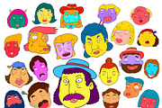 100 Cartoon Head Sticker, an Illustration by singpentinkhappy (Thumbnail 8 of 9)
