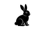 Cute Rabbit Silhouette Vector Bundle, an Illustration by yasushie (Thumbnail 27 of 51)