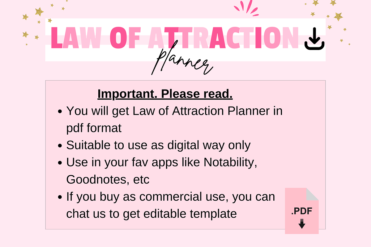 Law of Attraction Planner, a Templates & Theme by bellaROSEworkshop (Photo 10 of 10)