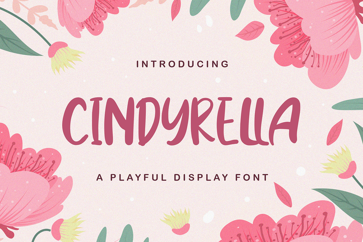 Cindyrella - Playful Display Font, a Sans Serif Font by StringLabs (Photo 1 of 12)