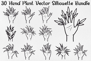 Hand Plant Growth Bundle, an Illustration by yasushie