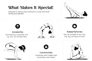 Bundle of Yoga Poses Illustration, a Sport Illustration by Creative Stall (Thumbnail 2 of 12)