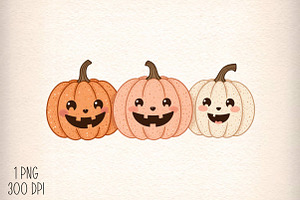 Cute Pumpkins Hand Drawn Png, an Illustration by Daily.Designs