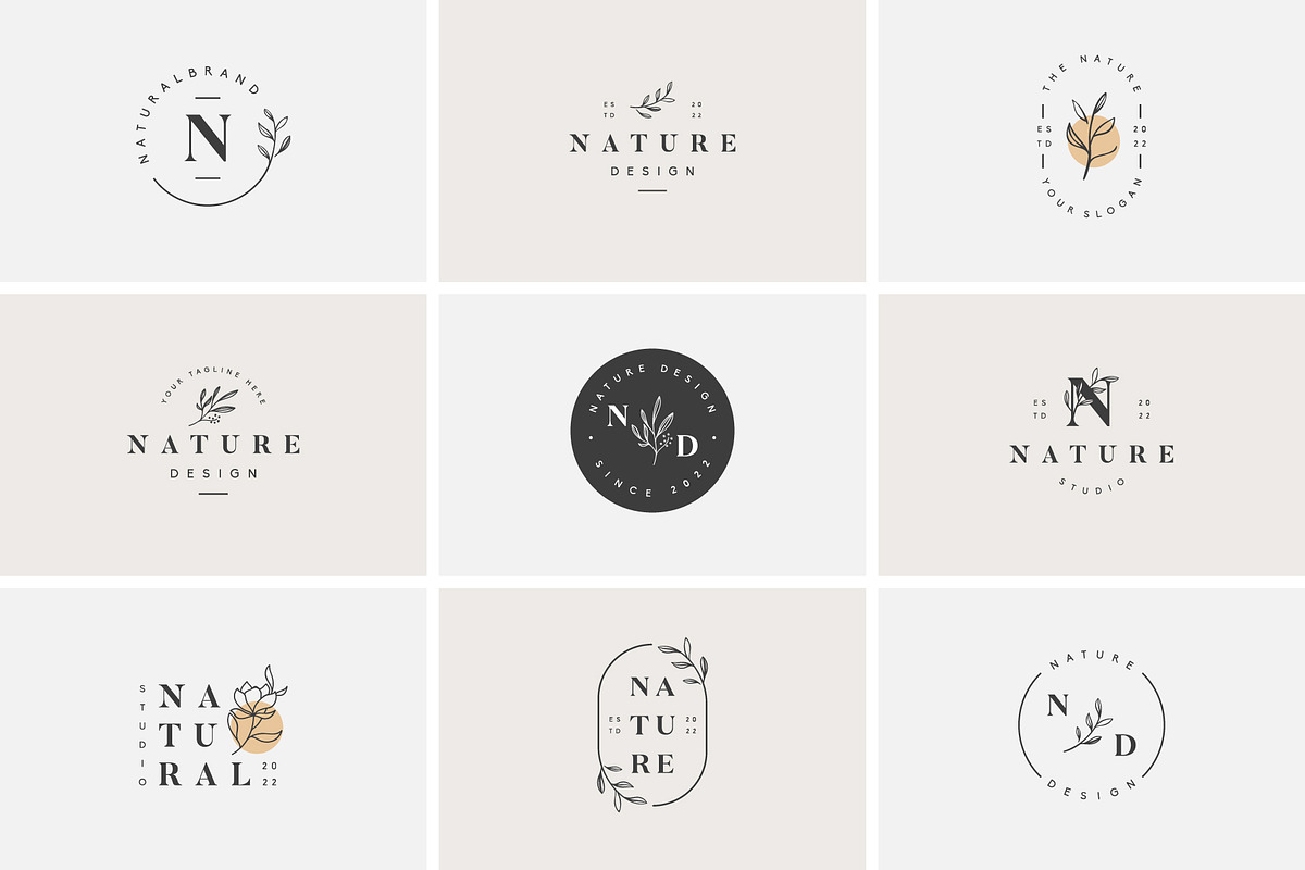 Floral Nature Botanical Simple Logo, a Branding & Logo Template by zdson