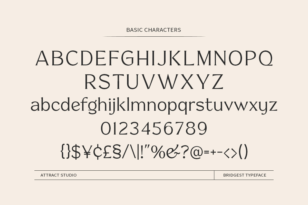 Bridgest, a Serif Font by Attract Studio (Photo 15 of 17)