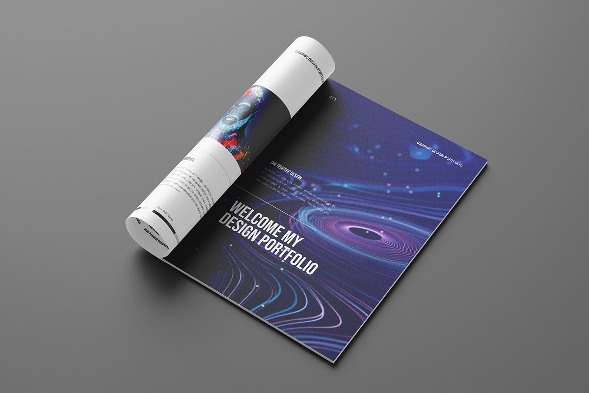 Colorful Portfolio Layout Template, a Brochure Template by Seeing-art (Photo 4 of 9)