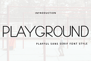 Playground, a Sans Serif Font by InermediaSTUDIO (Thumbnail 1 of 8)