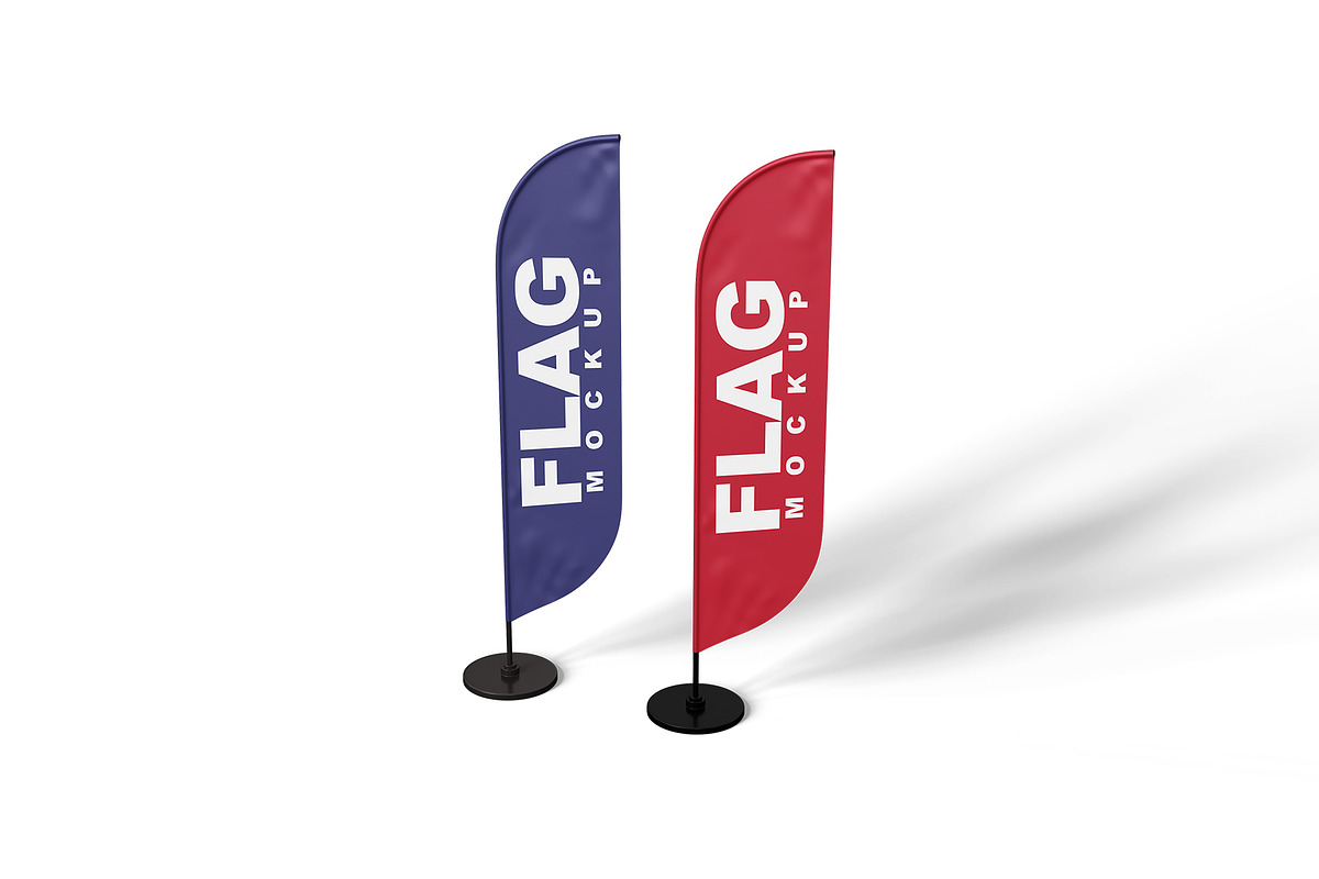 Flag Mockup, an Advertising Mockup by mockupbuys (Photo 20 of 26)
