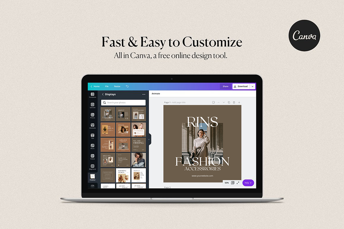 RINS | Social Media Kit Canva, a Social Media Template by ONESADYA (Photo 8 of 9)