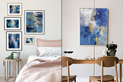 Blue Gold Abstract Illustration, a Decorative Illustration by Housui Patterns (Thumbnail 4 of 12)