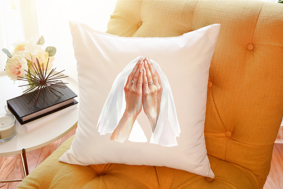 Watercolor Christian Wedding Clipart, an Illustration by Sublimation Artist (Photo 6 of 6)