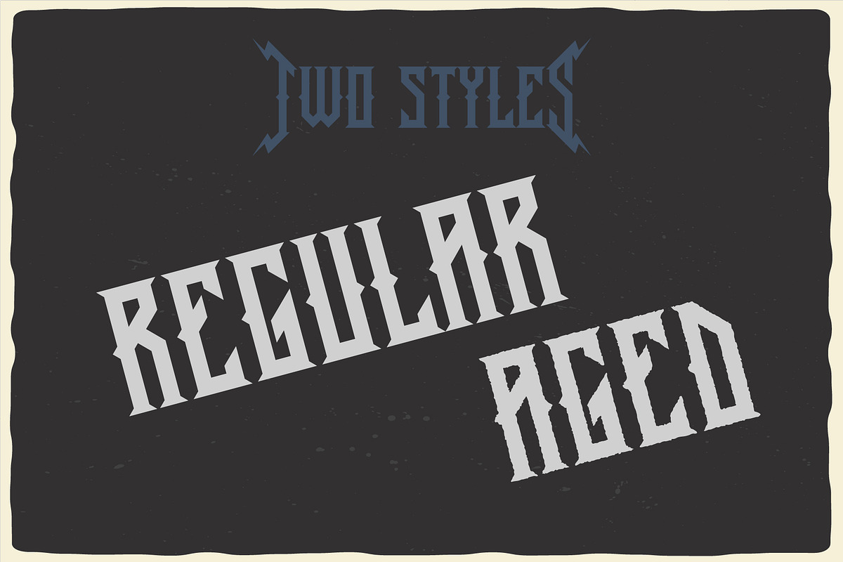 Old Biker Label Font + Bonus preview 3