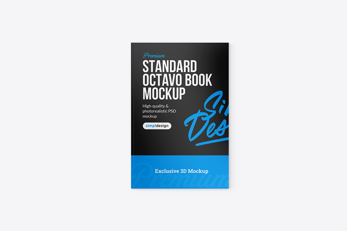 Standard Octavo Book Mockup, a Books & Magazine Mockup by SimplDesign (Photo 3 of 13)