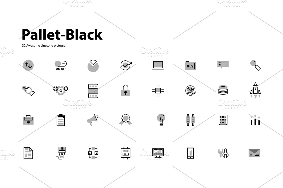 DataBase Icons Pallet, an Outline Icon by Vladimir Vihrev (Photo 2 of 3)
