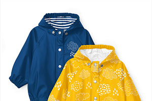 Baby Raincoat Mock-ups Set&Generator