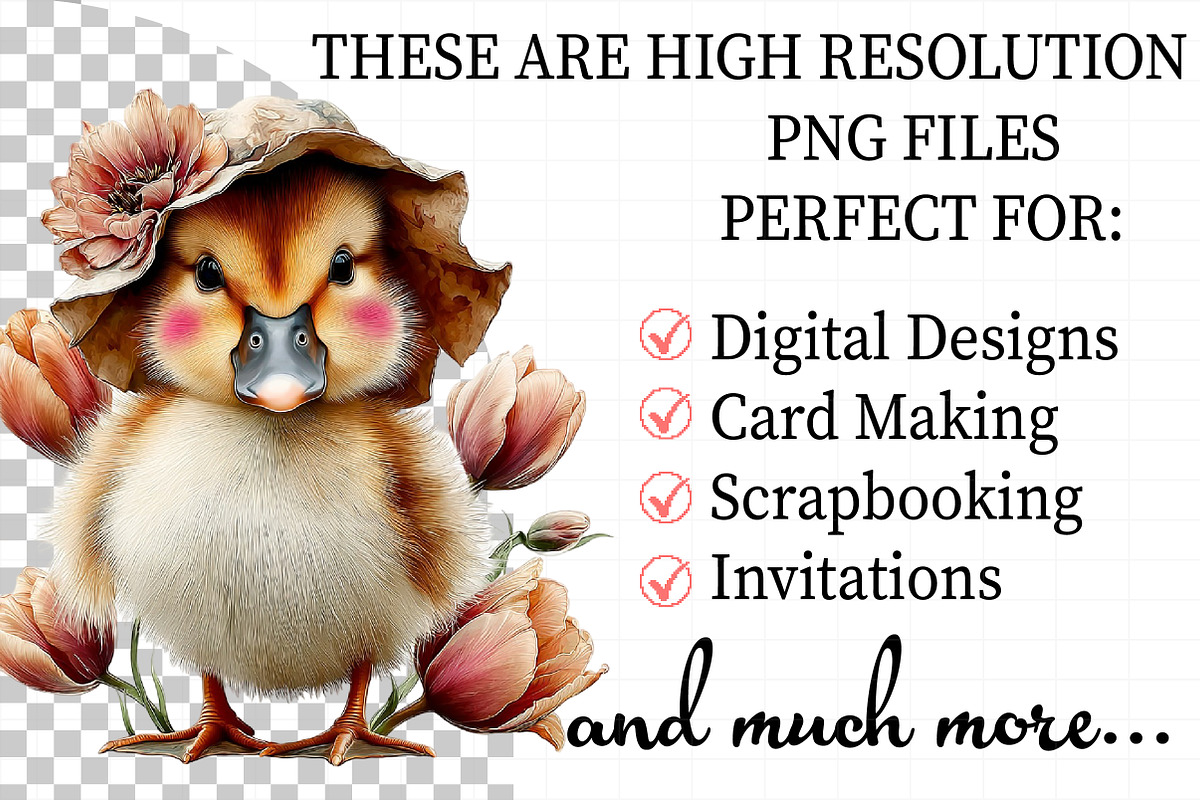 Cute Easter Ducks Clipart, an Illustration by Daily.Designs (Photo 2 of 8)