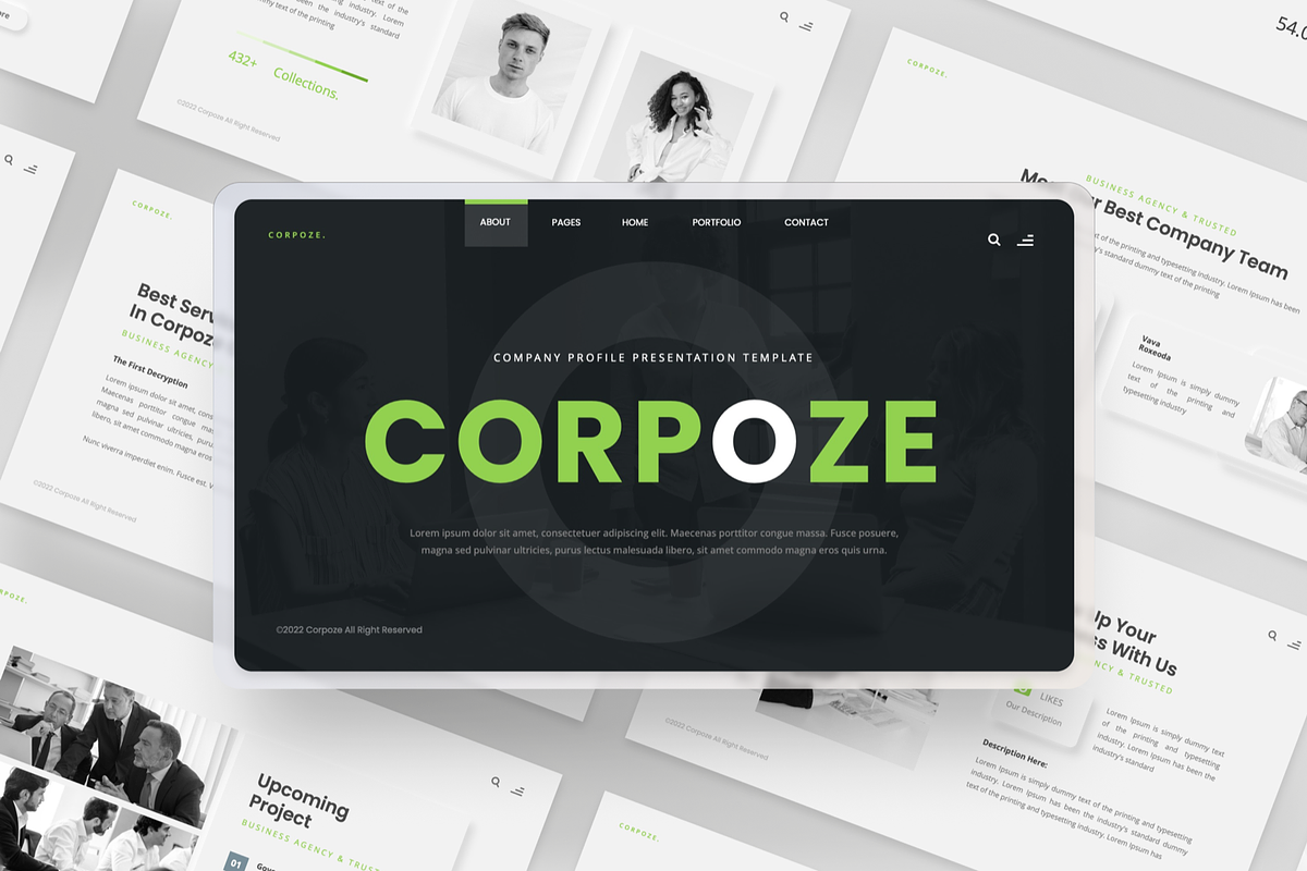 Company Profile - Googleslide, a Presentation Template by GraphauseProject (Photo 2 of 6)