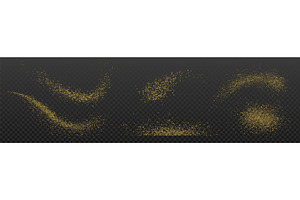 Golden sugar powder particles, a Food Illustration by art PVP - market