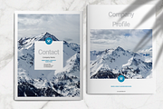 Blue Brochure Layout, a Brochure Template by Boris Cupac (Thumbnail 1 of 8)