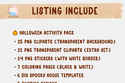 Halloween Activity Pack 80+ elements, an Illustration by Annyillustration (Thumbnail 4 of 9)