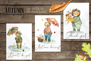 Little Autumn Bears. Watercolor, an Object Graphic by Ana-Sakuta (Thumbnail 7 of 12)