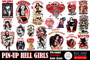 Pinup Grease Monkey, Sublimation PNG, a Graphic by GlitterCraft (Thumbnail 2 of 42)