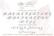 Art Maria, a Script Font by Letterara (Thumbnail 7 of 12)