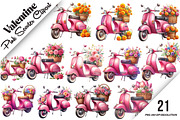 Pink Scooter Clipart, an Illustration by DreamArtGraphic (Thumbnail 1 of 6)