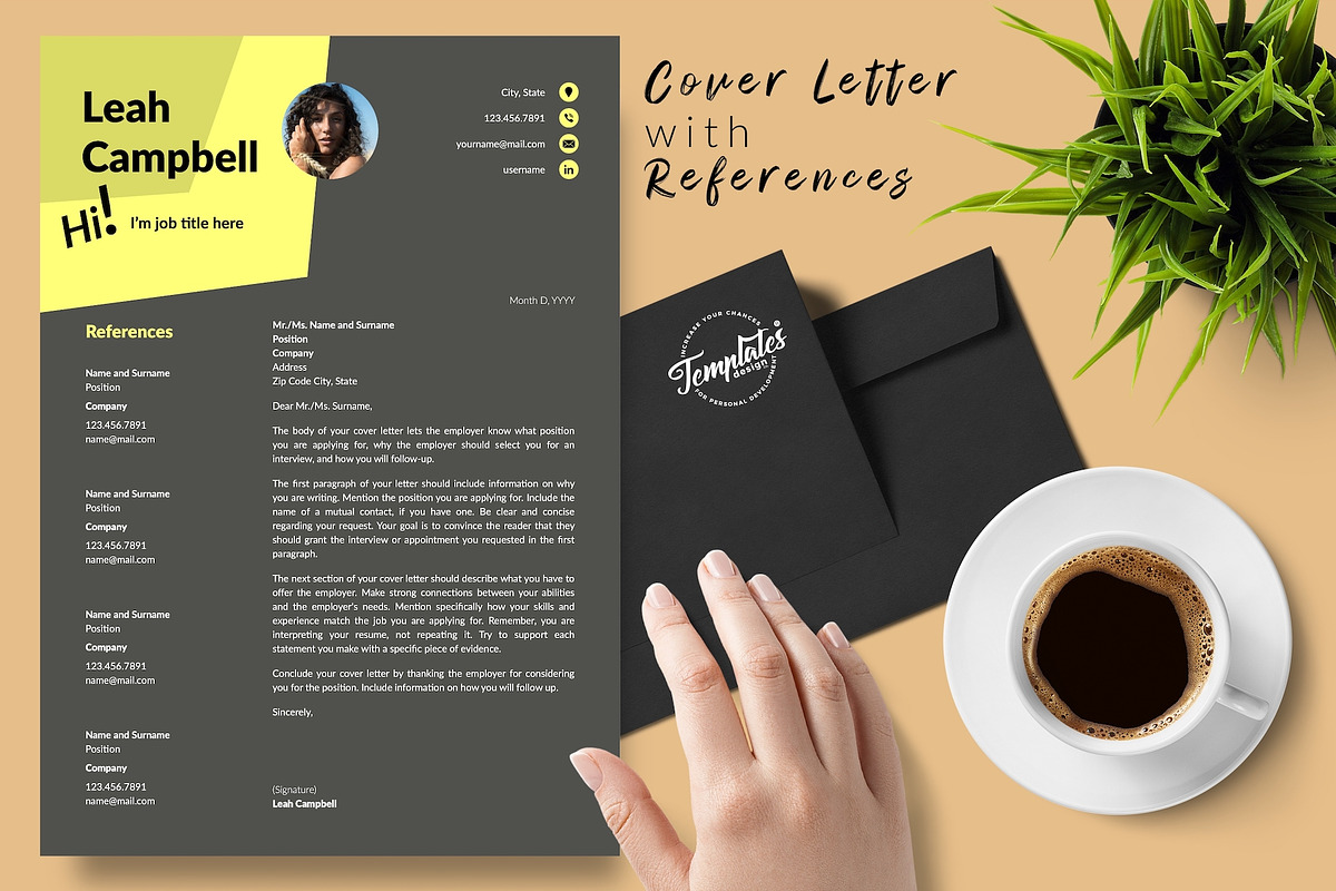 Modern Resume Design / CV - Leah, a Resume Template by Templates Design Co. (Photo 7 of 17)