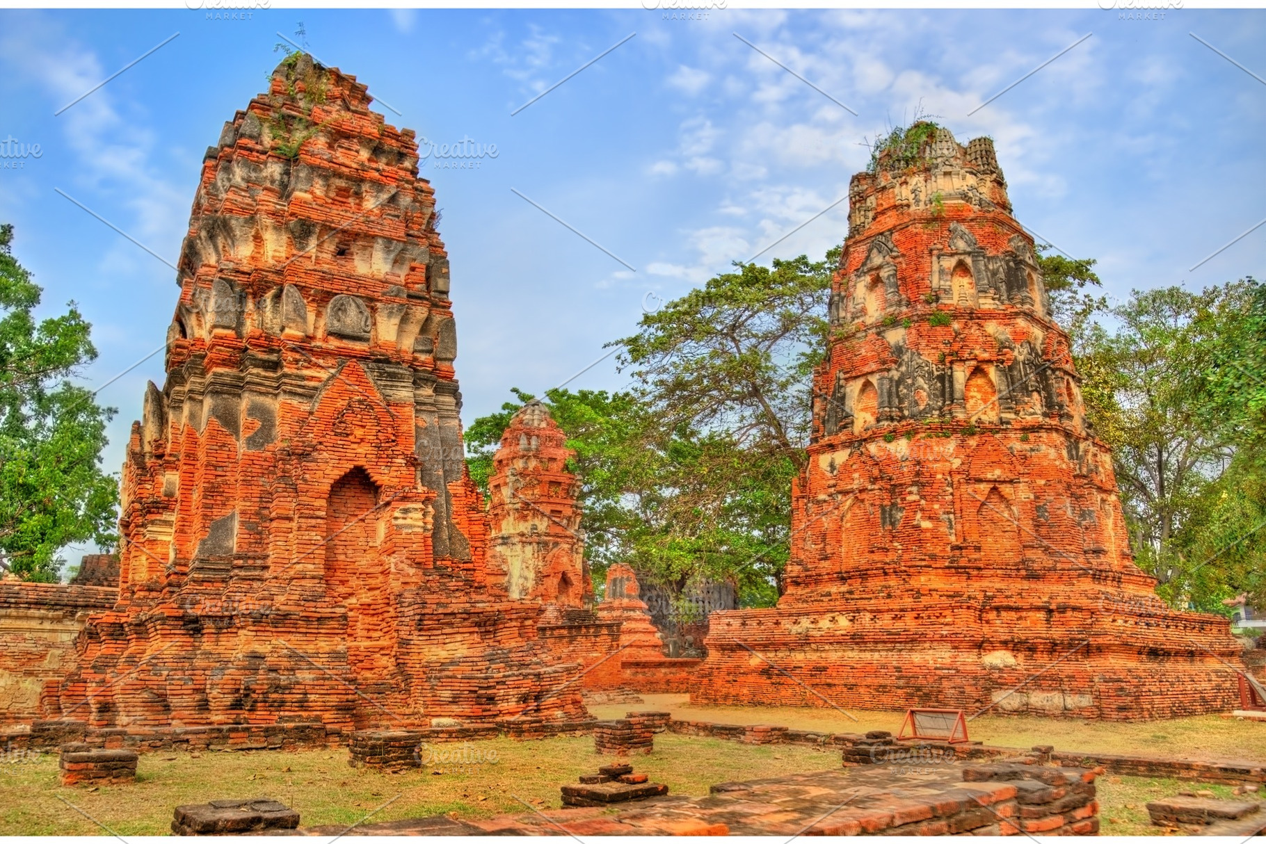 Wat mahathat at ayutthaya historical park thailand containing ayutthaya, an Architecture Photo by Leonid Andronov