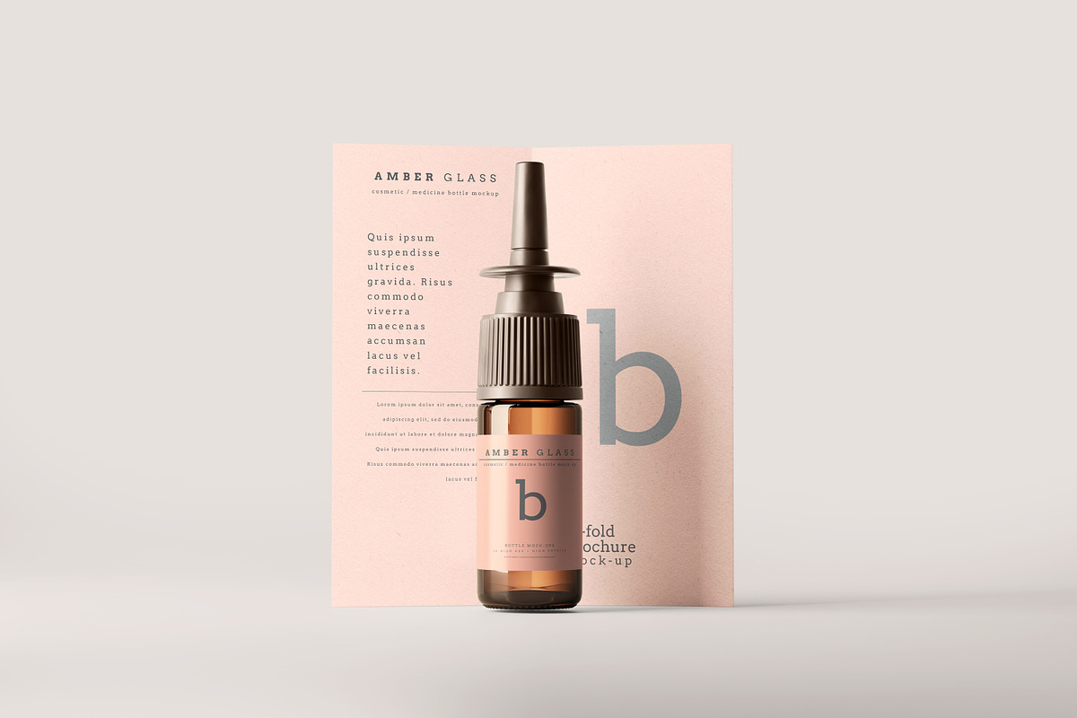 Nasal Spray Bottle Mockups, a Cups & Container Mockup by pmvch (Photo 8 of 20)
