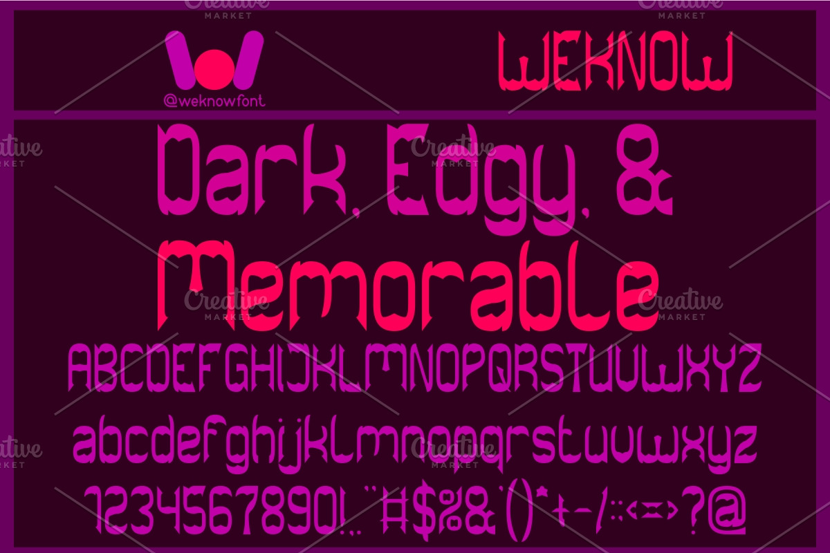 The Bat Cave font, a Font by weknow (Photo 5 of 8)