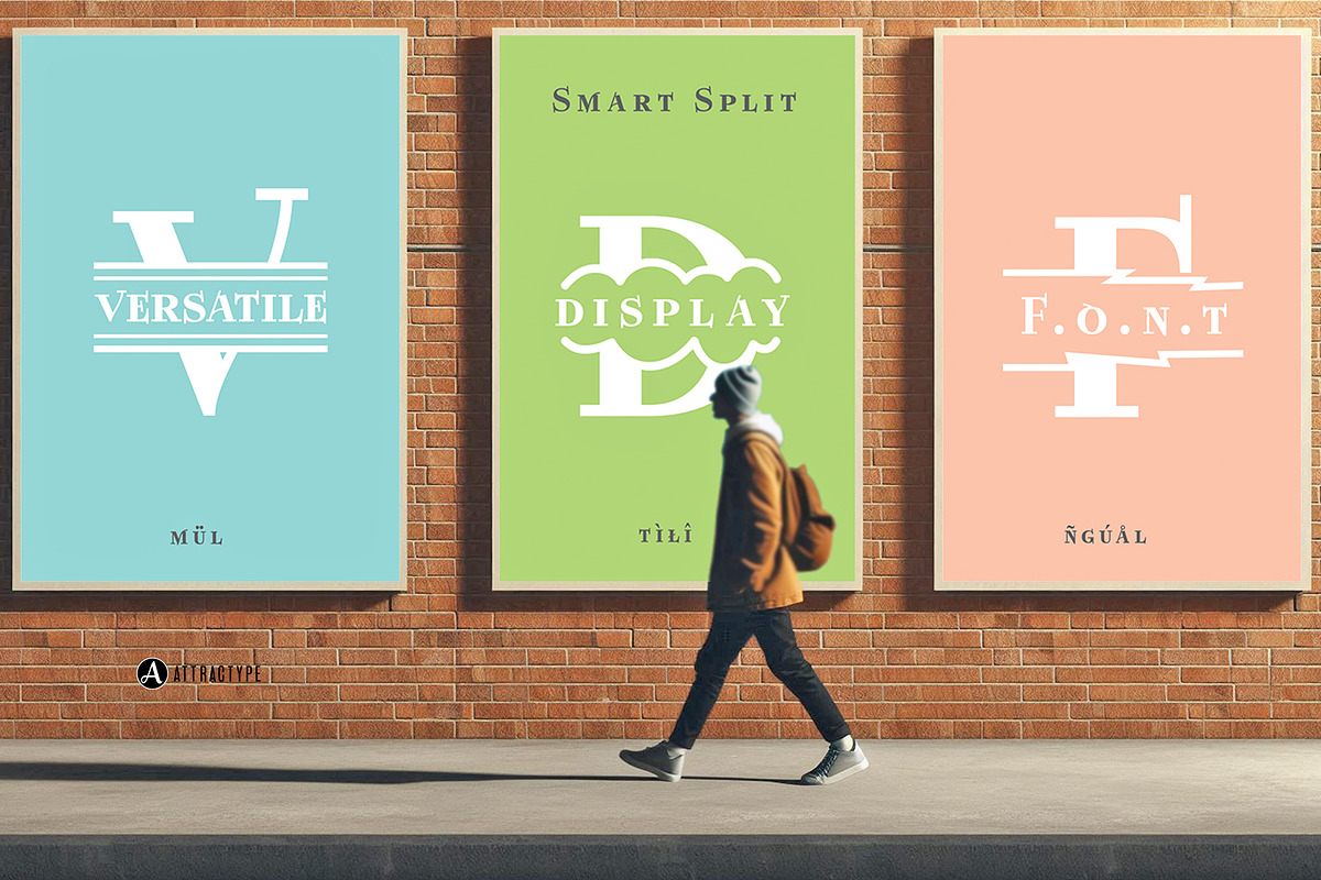 Smart Split - Bold Serif Smallcaps, a Serif Font by Attractype (Photo 3 of 7)