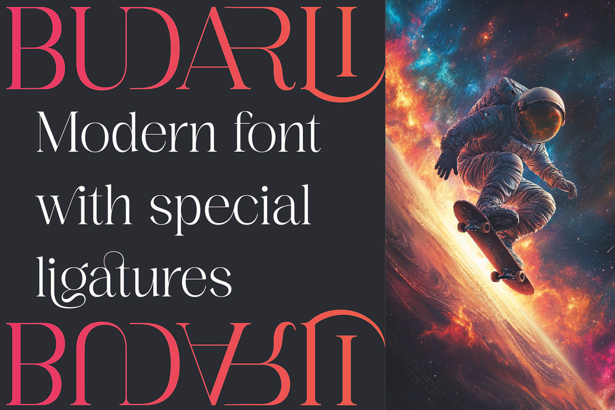 Budarli | Modern Serif Display Font, a Serif Font by MchCrafter (Photo 3 of 9)