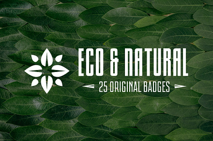 Eco and Natural Logo and Badges