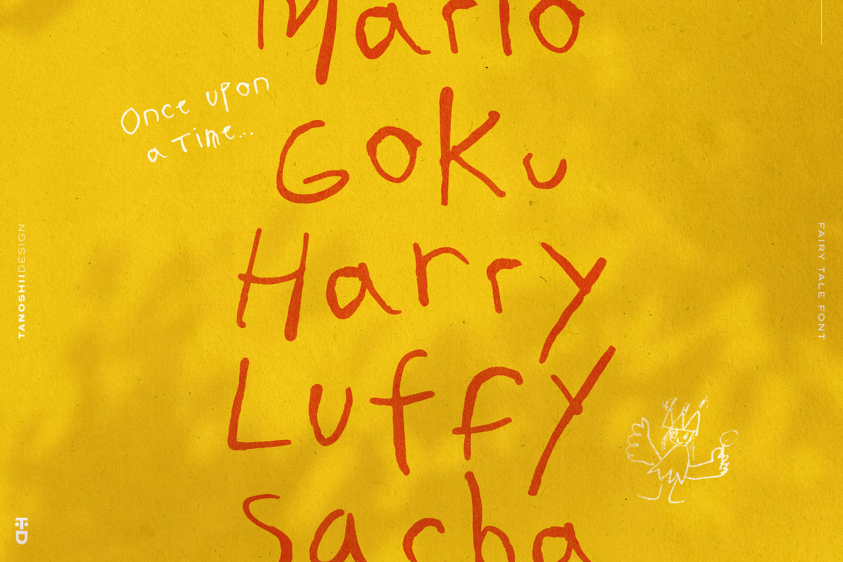 FAIRY TALE - Handwritten Font, a Script Font by TANOSHII DESIGN (Photo 2 of 6)