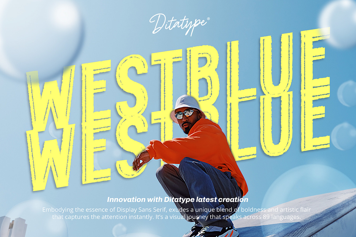 Westblue, a Sans Serif Font by Ditatype (Photo 1 of 10)