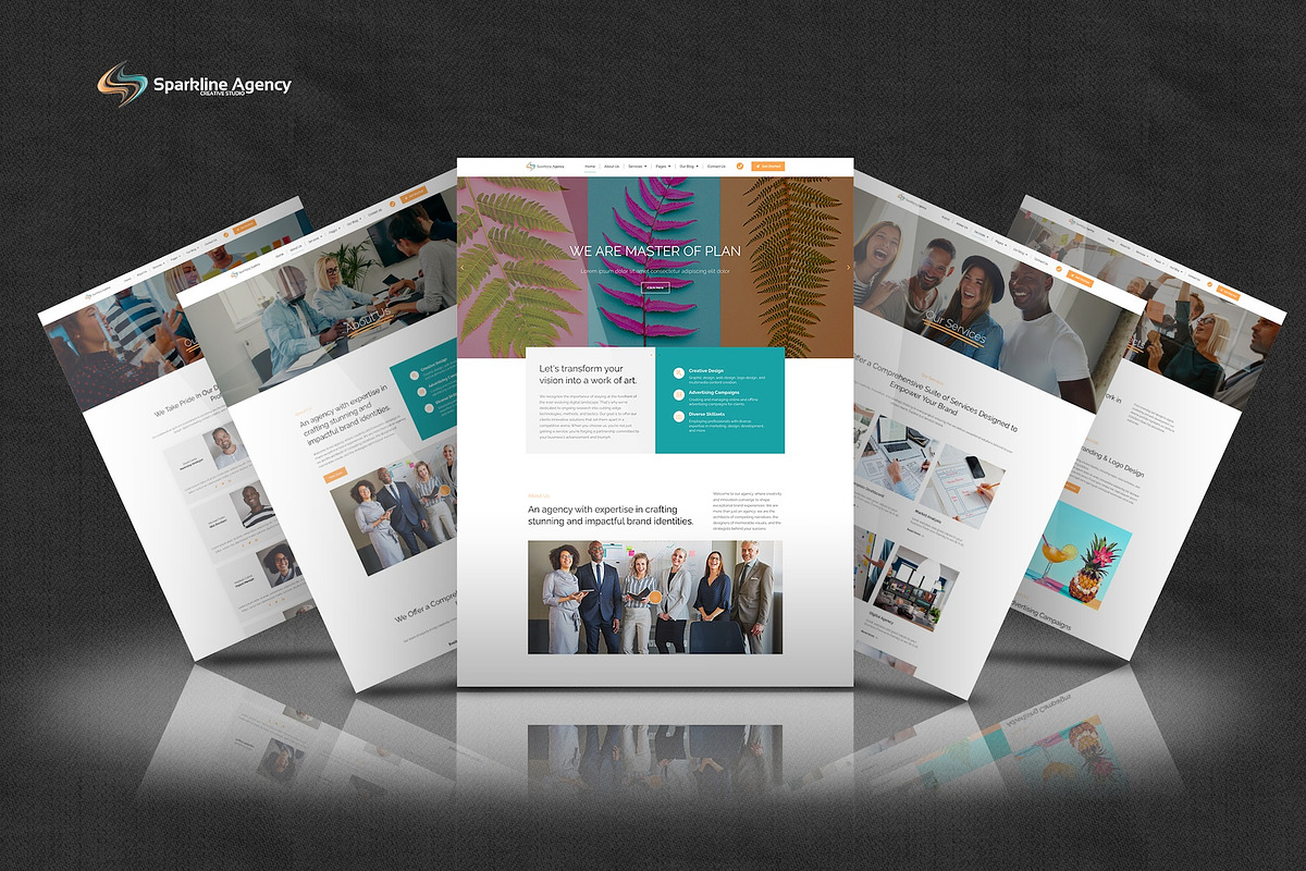 Sparkline -Elementor Pro Kit, a Websites & App Template by Select Agency Designs (Photo 3 of 9)