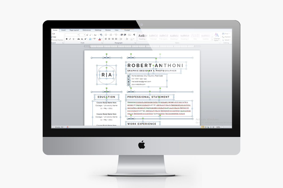3 Pages Clean Resume/CV Template, a Resume Template by WhiteGraphic (Photo 4 of 4)