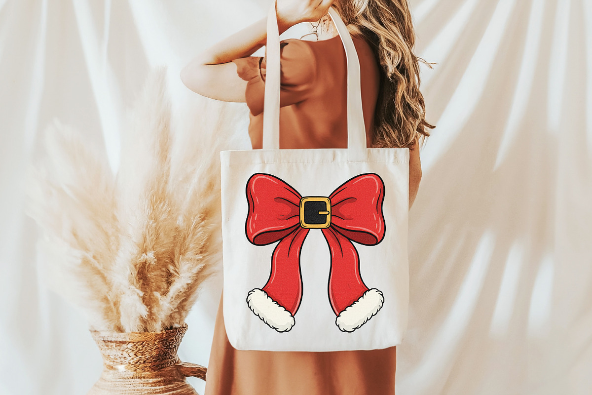 Christmas Coquette Bow Png, Christma, an Illustration by Libby Wishes (Photo 3 of 6)