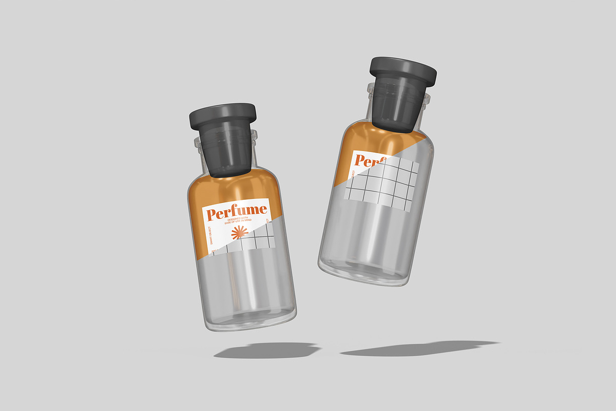 Perfume Bottle Mockup, a Packaging Mockup by Unerispace (Photo 2 of 3)