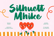 Silhuett Mhike Modern Brush Font