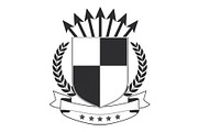 Shield Silhouette Vector Set, an Illustration by balal (Thumbnail 4 of 9)